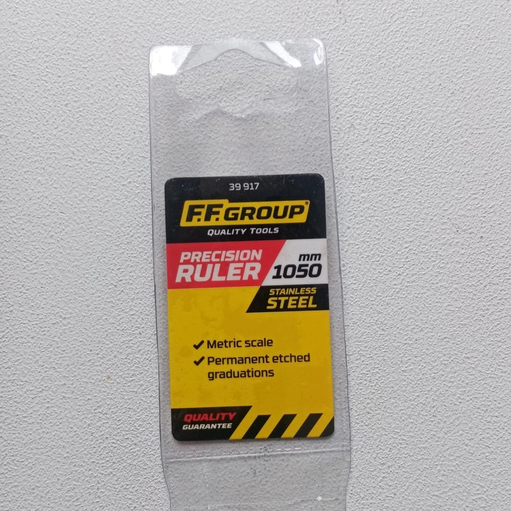 Ff group 100cm righello flessibile in acciaio inox misurazione metrica con tabella di conversione