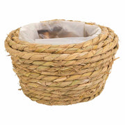 Cesto in corda intrecciata marrone d19x9,5h