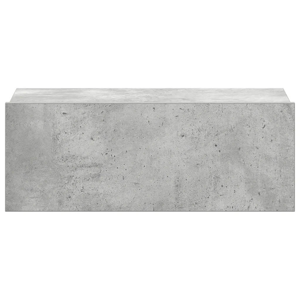 Comodini Pensili 2 pz Grigio Cemento 40x30x15 cm in Truciolato cod mxl 31250