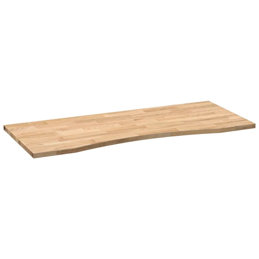 Piano Scrivania 120x60x2,5 cm Rovere Massello Non Trattato
