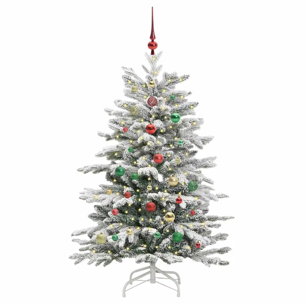 Albero di Natale | Decorazioni natalizie Artificiale con Rami Pieghevoli Bianco 150 cm