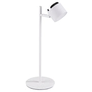 Lampada da tavolo LED bianca cromata 3000K Kubik Polux