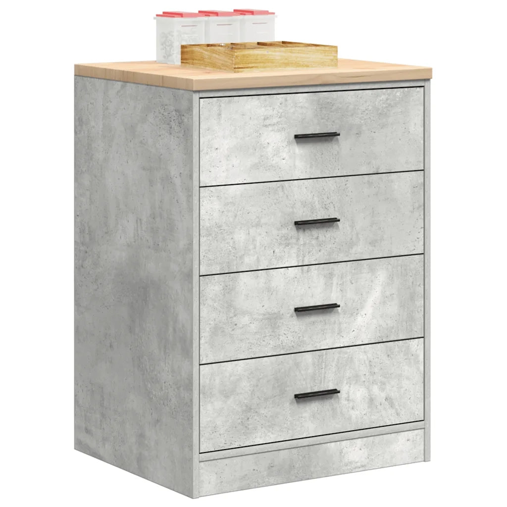 Armadietto da Garage Grigio cemento 60x51x85 cm 860601