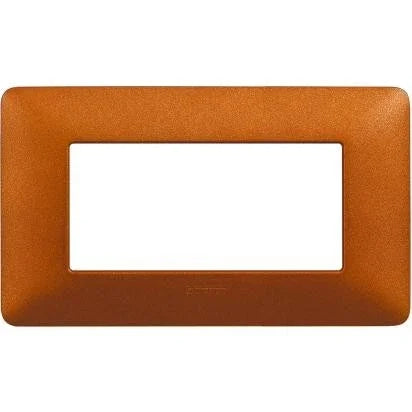Placca Bticino Matix 4 moduli rosso terra AM4804TRT