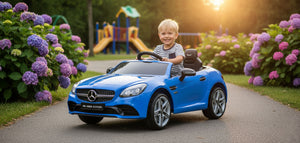 Macchina Elettrica per Bambini Licenza Ufficiale Mercedes SLC 300 "Final Edition" 10,8V 3,1Ah Blu