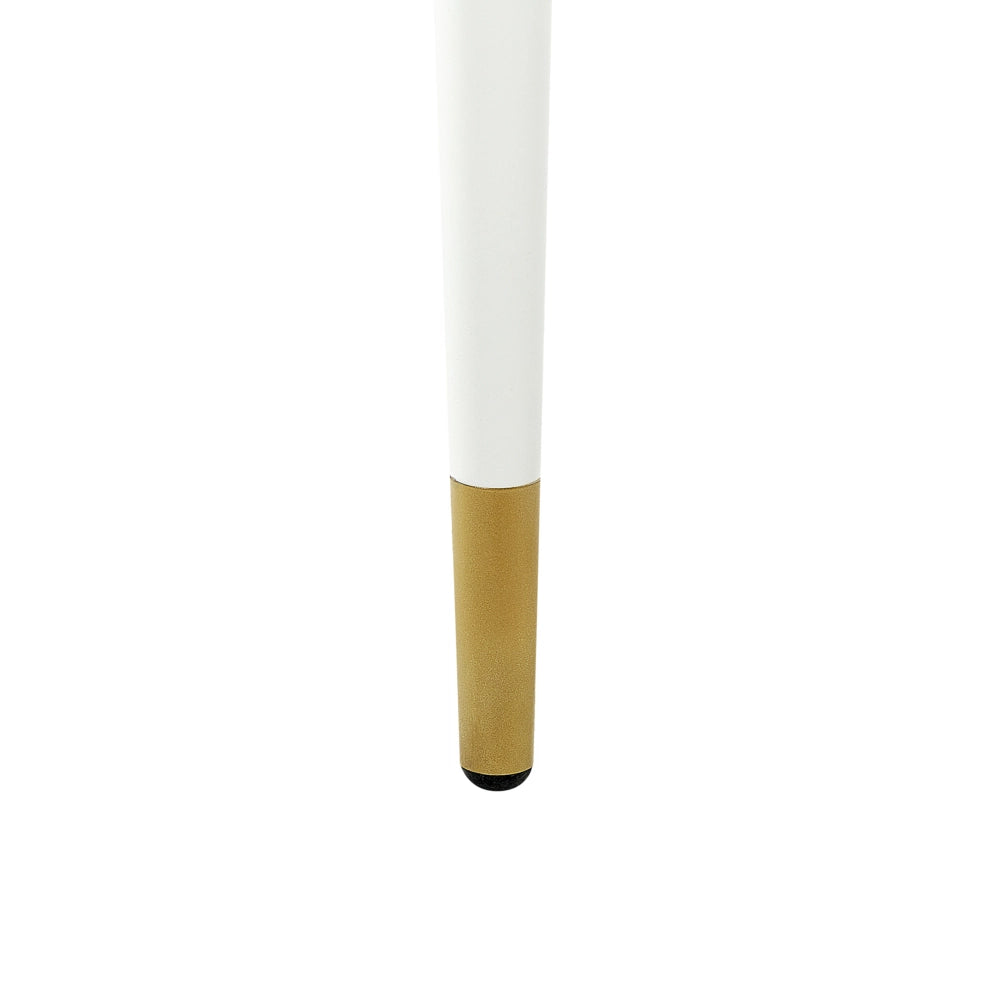 Tavolo da pranzo bianco dorato 80 cm mdf marmo gambe in metallo soggiorno sala da pranzo elegante
