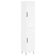 Credenza | Madia | Buffet da pranzo | Armadio da pranzo Bianca 34,5x34x180 cm in Legno Multistrato
