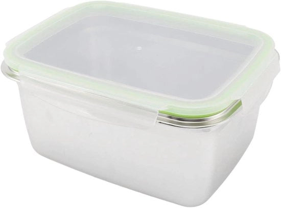 Lunchbox quadrata in acciaio inossidabile 304 con contenitori a conservazione - Bentobox quadrata da 2800 ml