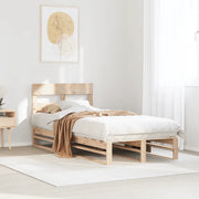 Giroletto senza Materasso-Struttura Letto 100x200 cm in Legno Massello di Pino 446236