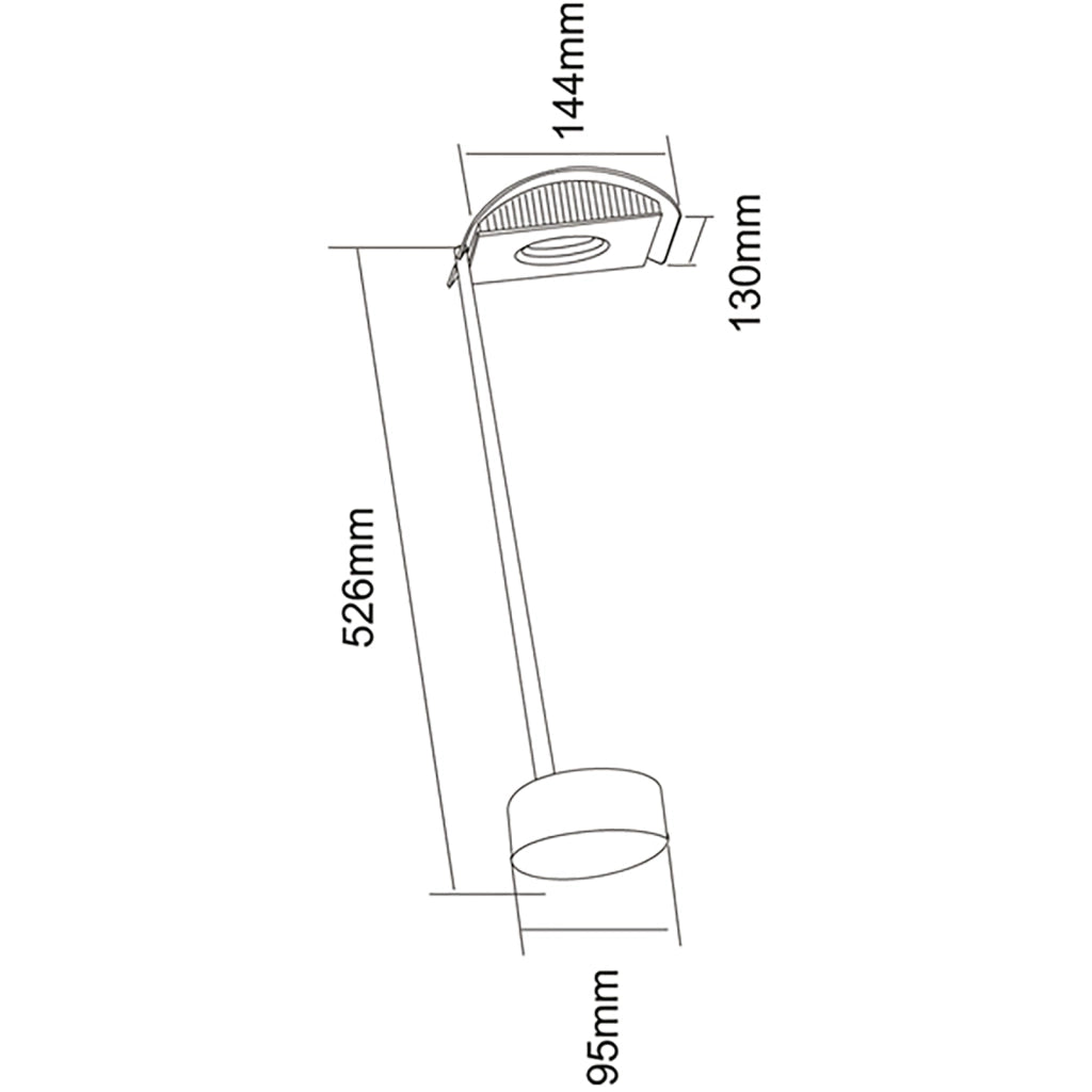 Faretto LED 15W proiettore orientabile esterni luci insegne tabelle 3000K IP65 GRIGIO