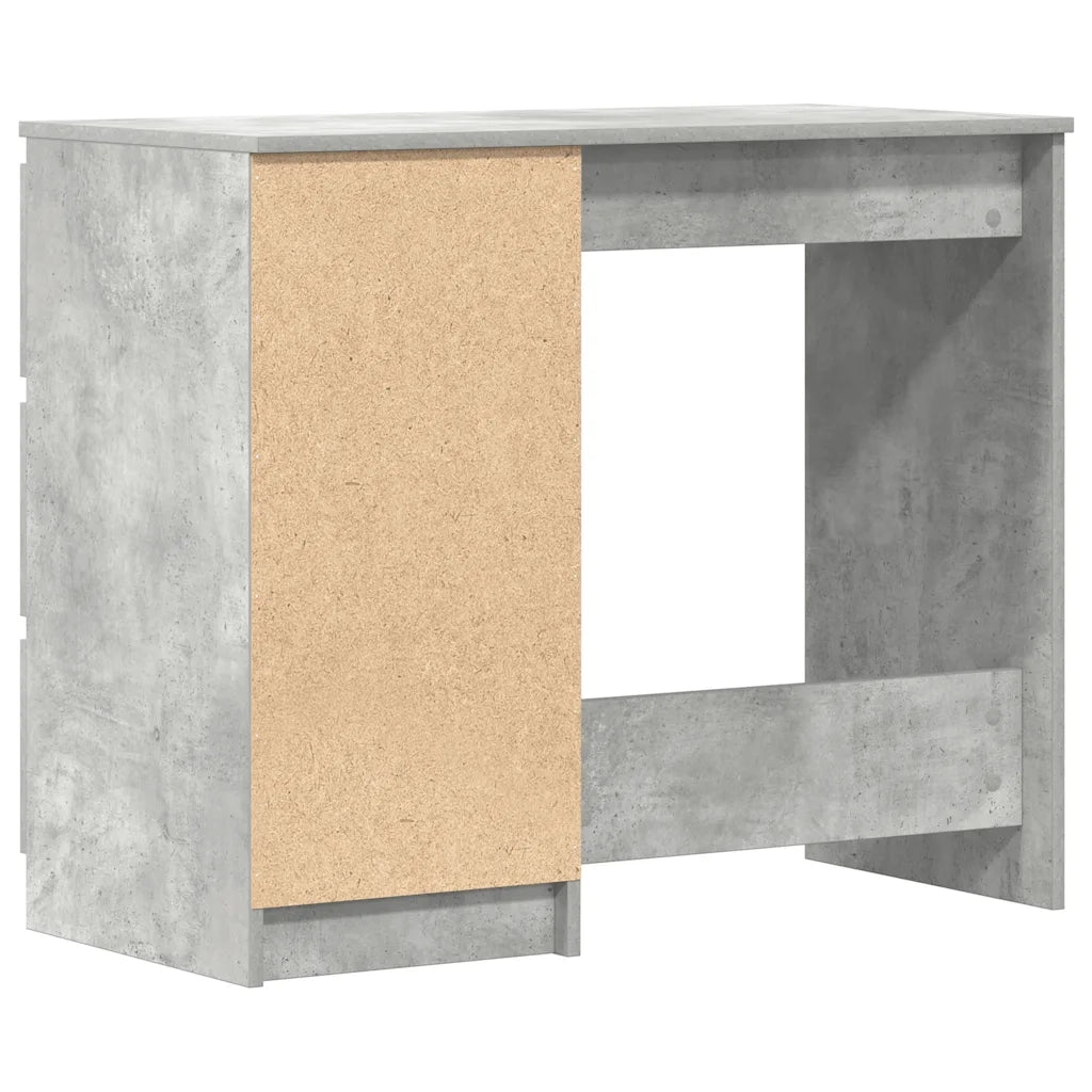 Scrivania Grigio Cemento 90x45x76 cm in Legno Multistrato