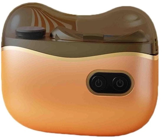Nageltrimmer elettrico 2 in 1, funzione di levigatura elettrica, taglia automatico, trimmer multifunzionale con 2 velocità regolabili, adatto per anziani, bambini e adulti (arancione)
