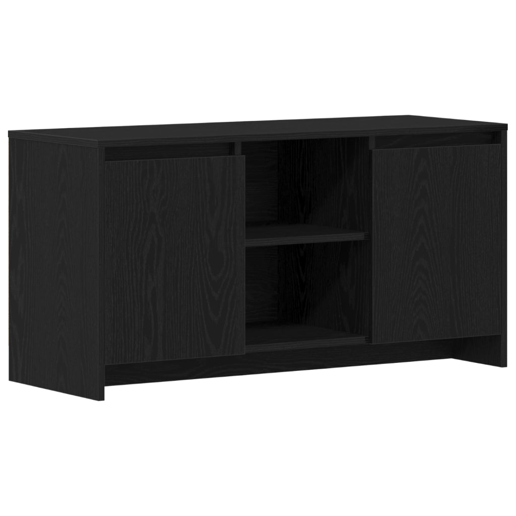 mobile TV  Nero Rovere 102x37,5x52,5 cm in legno ingegnerizzato
