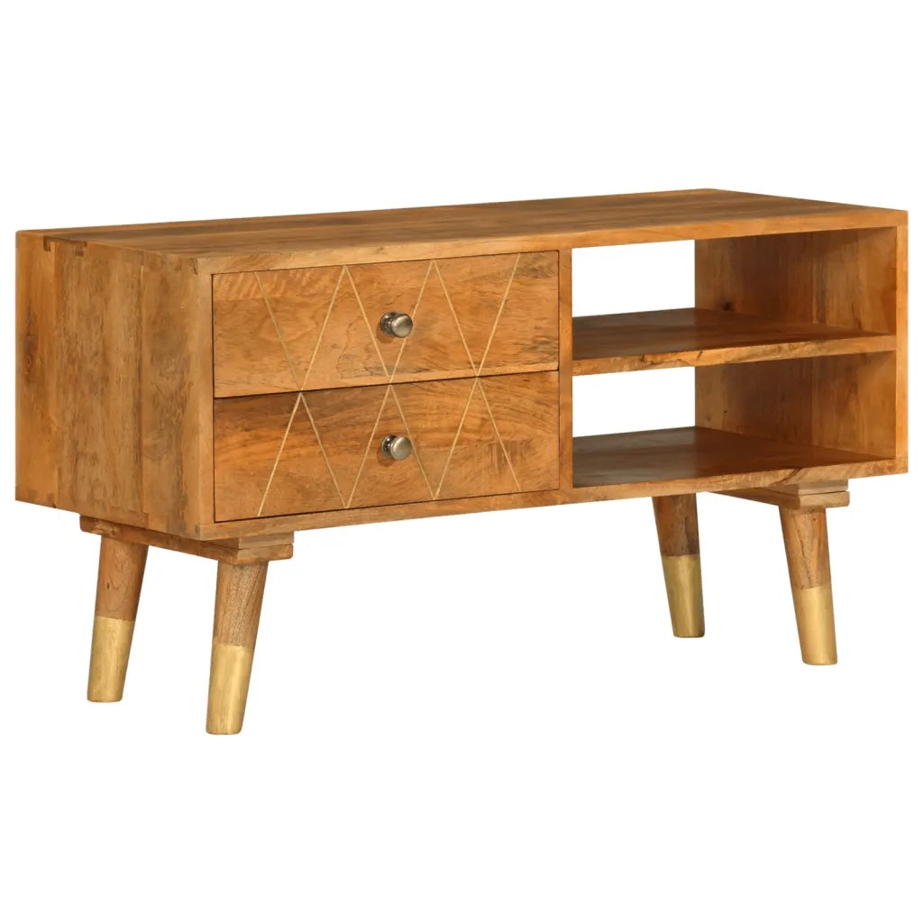 Mobile Porta TV 85x35x47 cm in Legno Massello di Mango cod mxl 63206