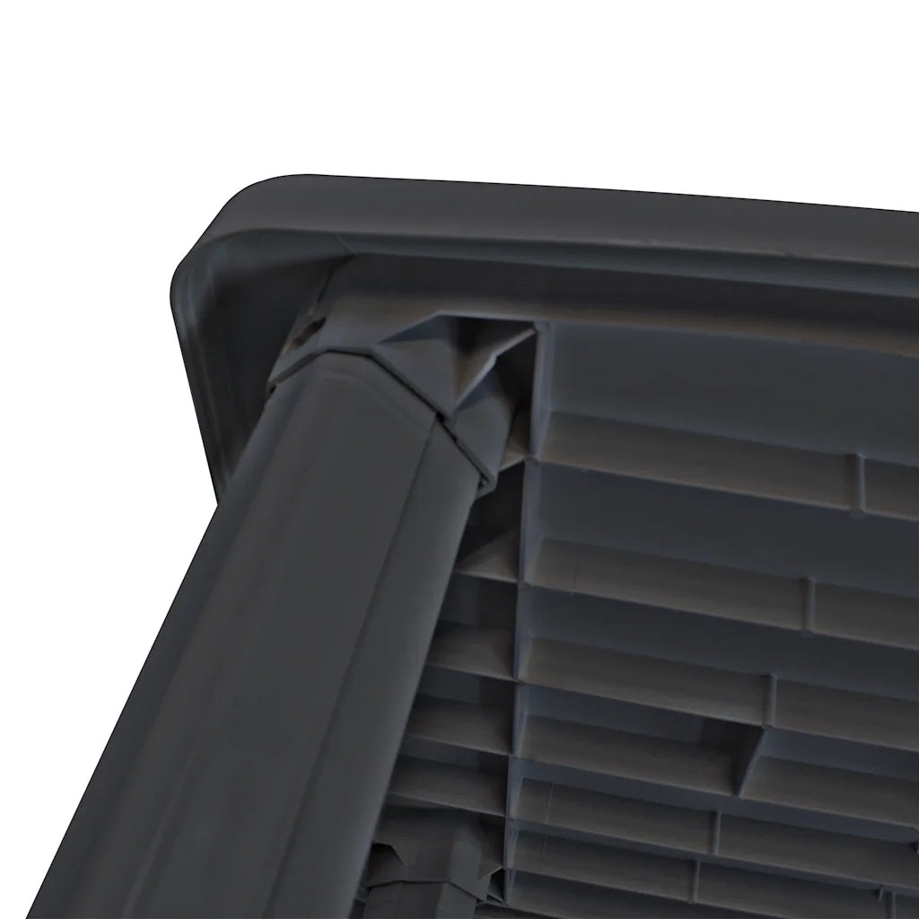 Tavolo da Giardino Antracite 101x68x72 cm in Plastica 43594