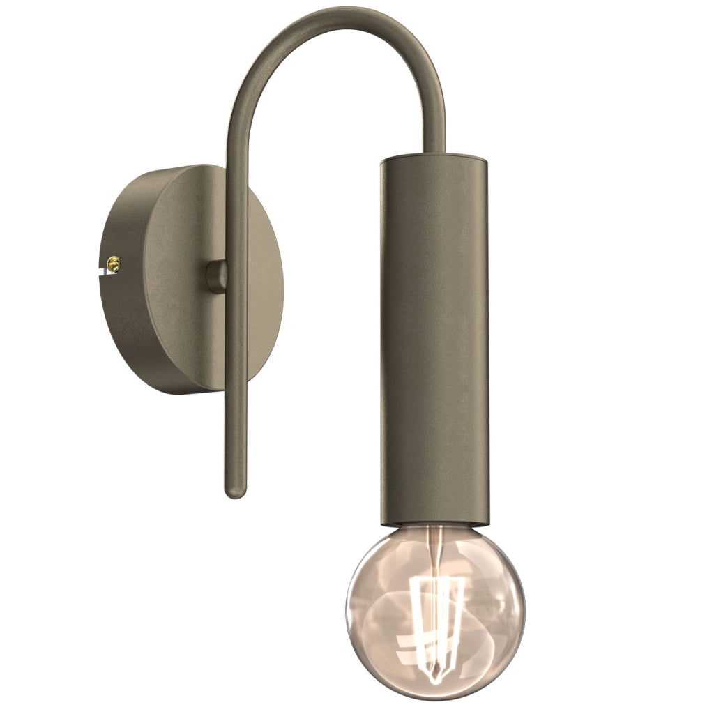 Applique da parete Loppe 1xE27 bronzo titanio Luminex