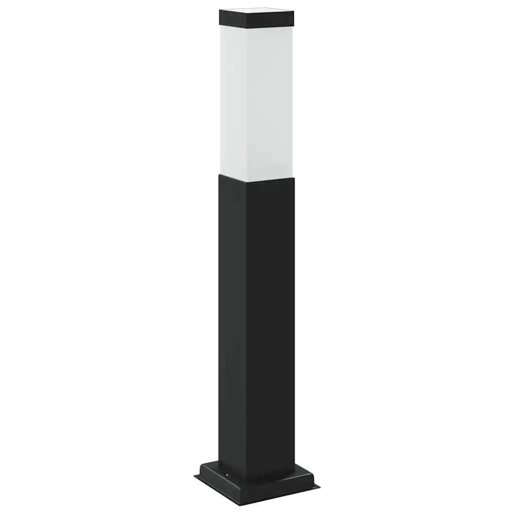 Lampada a paletto con sensore 50 cm Nera IP44 4006077