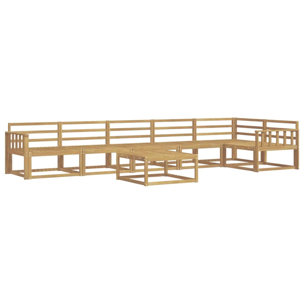 Set di divani da esterno 7 pcs Bianco 79 x 79 x 37 cm 3386543