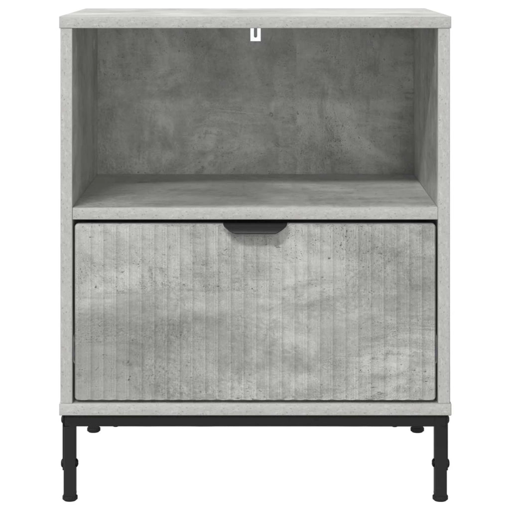 Armadio da Notte 2 pcs Grigio cemento 49 x 36 x 61 cm 883481