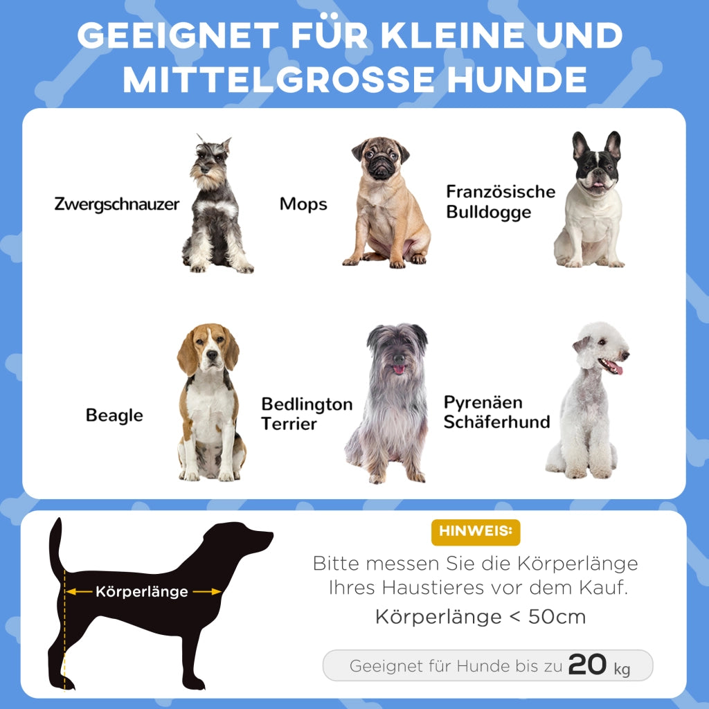 Cuccia per cani con tetto ¨C Xylo ¨C 76x61x69.5 cm, blu scuro, impermeabile