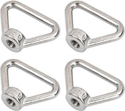 Occhielli M8 in acciaio inox, interruttore di carico occhiello a forma di triangolo per veicoli, navi, edifici e centrali elettriche - 4 pezzi