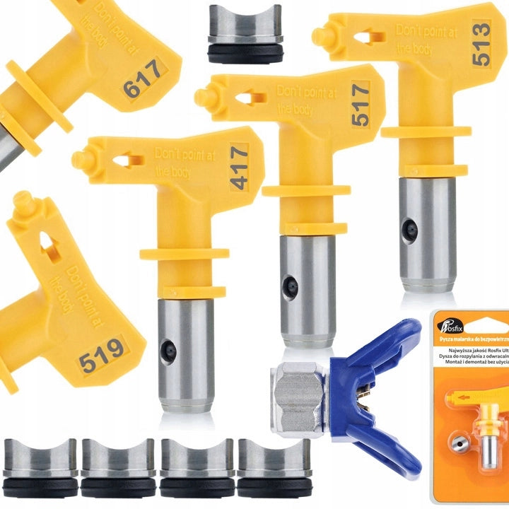 Set di Ugelli di Spruzzatura Rosfix Ultra Spray 5X – Modelli 513, 517, 519, 417, 617 con Protezione in Acciaio Inox