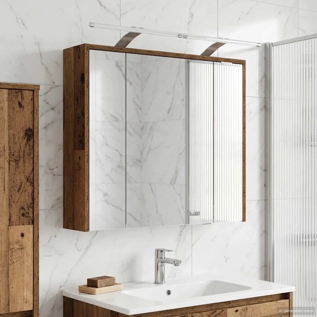 Mobiletto per specchio da Bagno | Armadio da bagno Legno vecchio