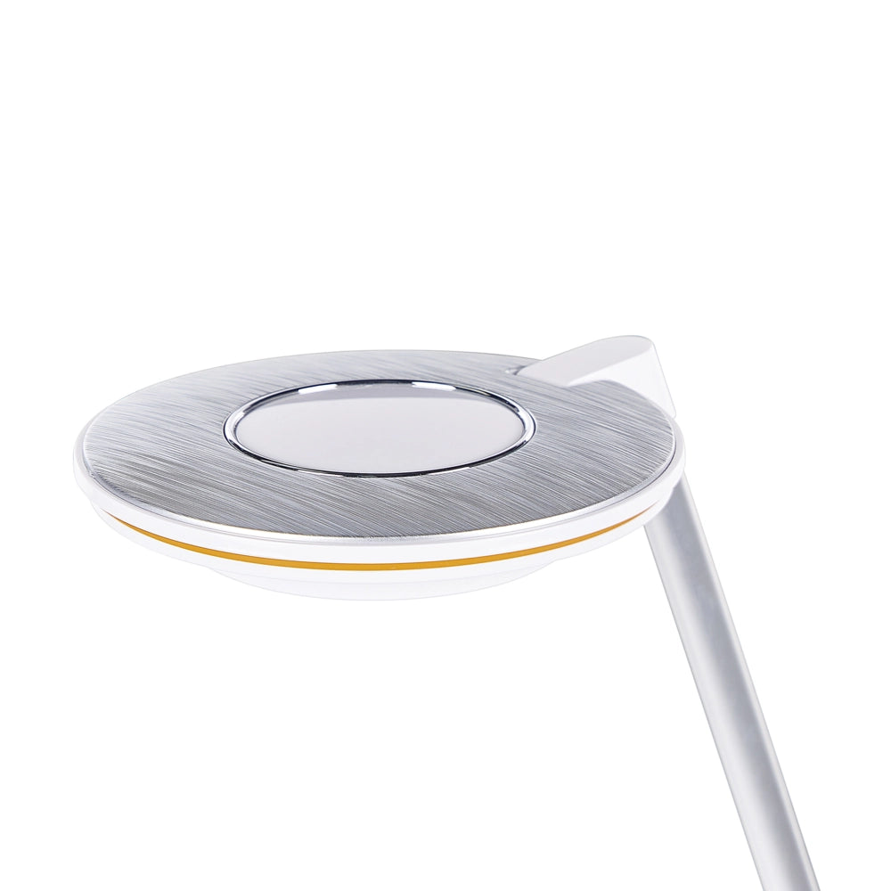 Lampada da soffitto a LED con piastra metallica bianca 45 cm supporto USB ufficio cameretta soggiorno