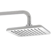 Set Soffione doccia 20 x 20 cm e braccio di 40 cm in finitura cromo anticalcare Hidra
