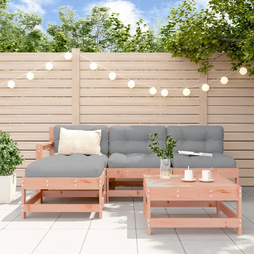 Set Salotto da Giardino 5 pz in Legno Massello di Douglascod mxl 117942