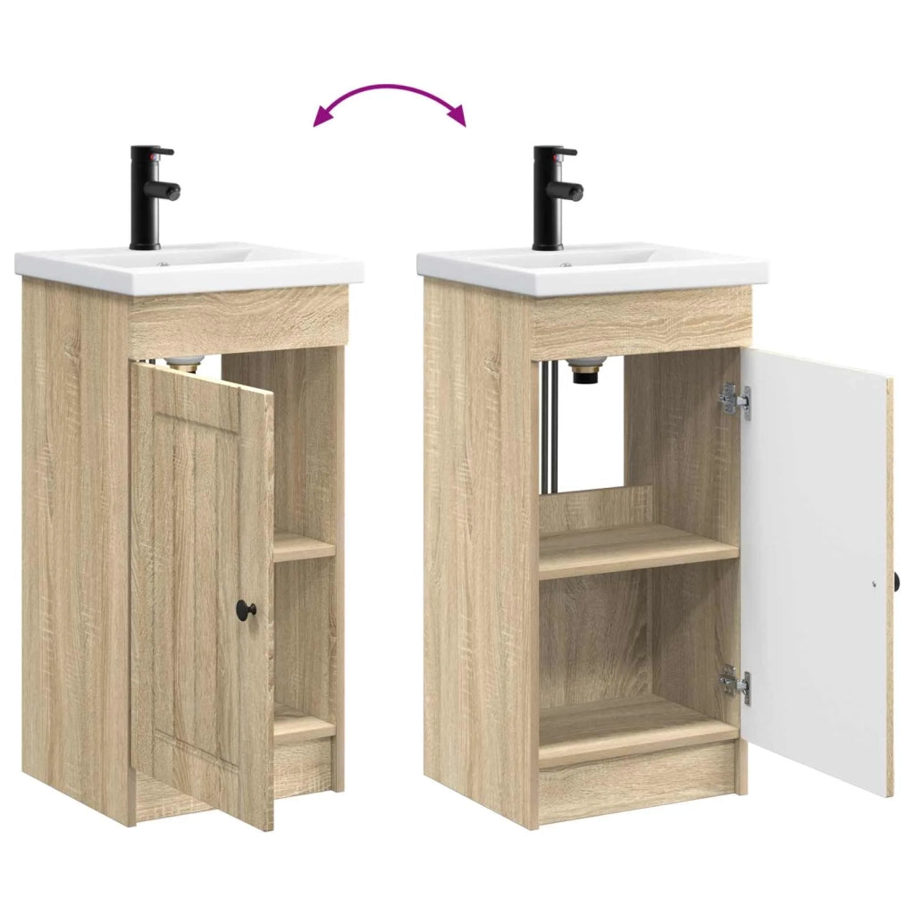 Mobile da bagno con lavabo Rovere Sonoma 42 x 40 x 84,5 cm