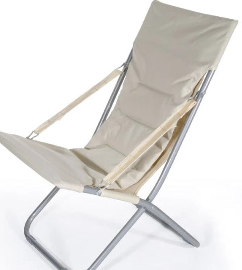 VERDELOOK Maiorca, Poltrona da Giardino Imbottita, 84x60x92 cm, ecru