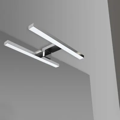 Specchio bagno 70x90 cm reversibile con luce LED fredda