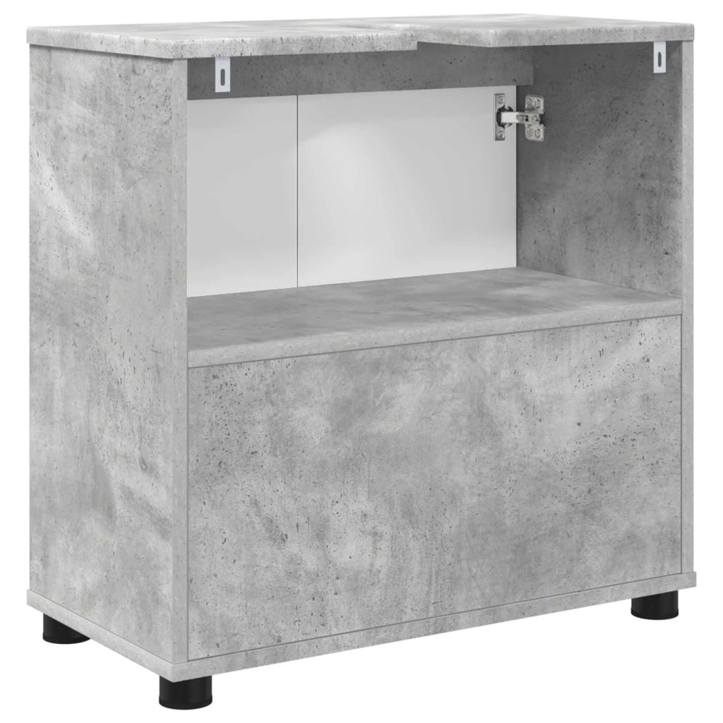 Mobile per lavabo da bagno Grigio cemento 60 x 30 x 60 cm 888750