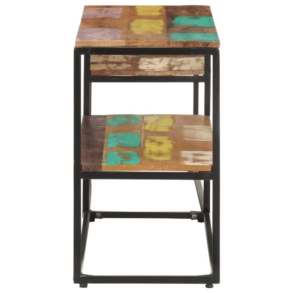 Mobile TV multimediale mensola TV credenza TV sala da pranzo soggiorno camera da letto 180 x 30 x 50 cm legno massello di recupero marrone 02_0026090