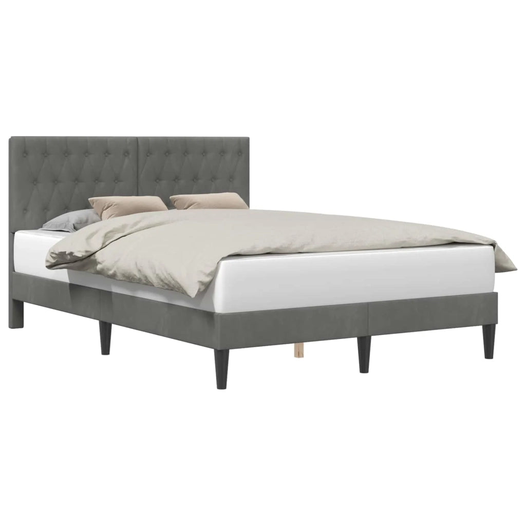 Struttura del letto Grigio Scuro 140 x 200 cm Velluto 42027668