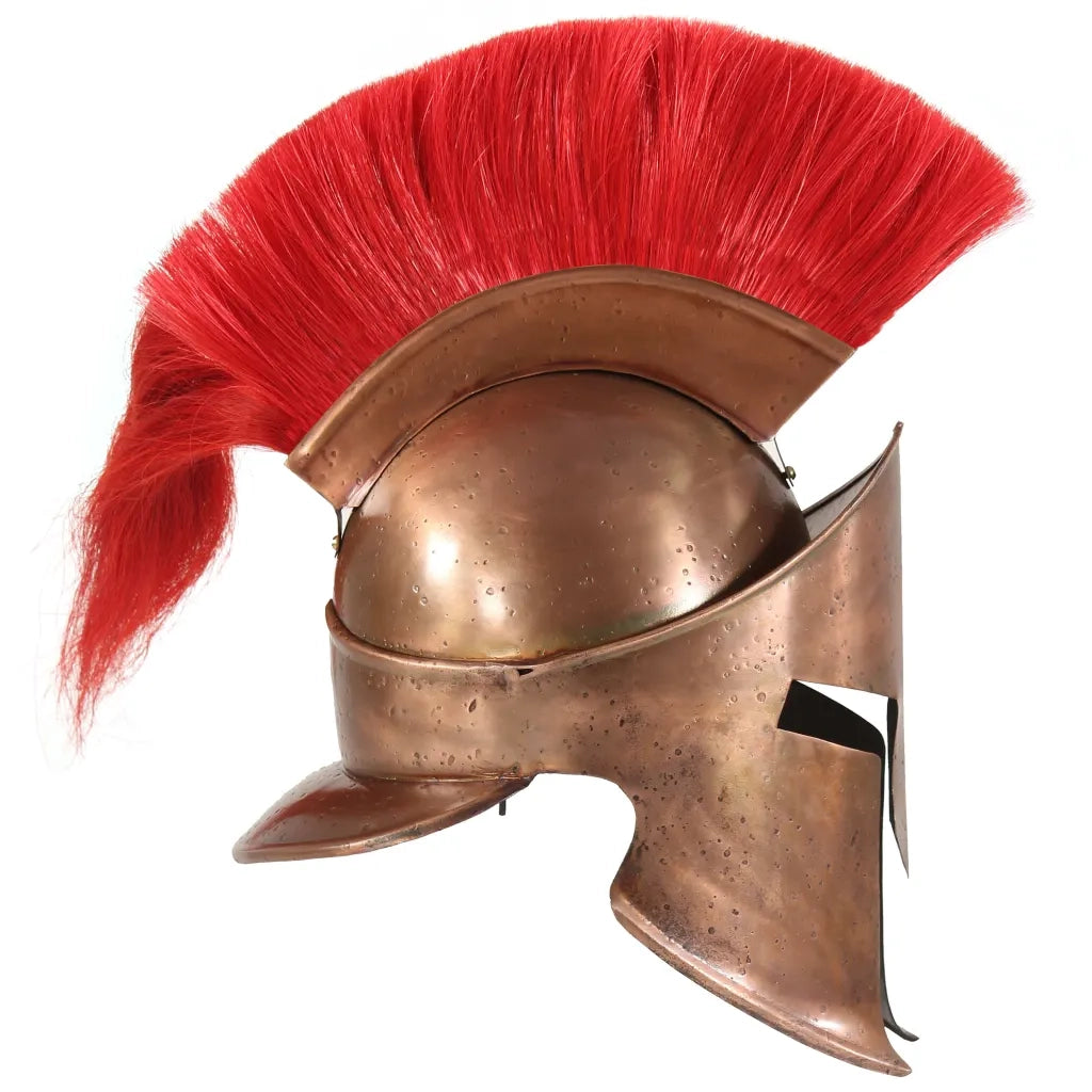 Elmo da Guerriero Greco Antico per LARP in Acciaio Rame CFW2911435