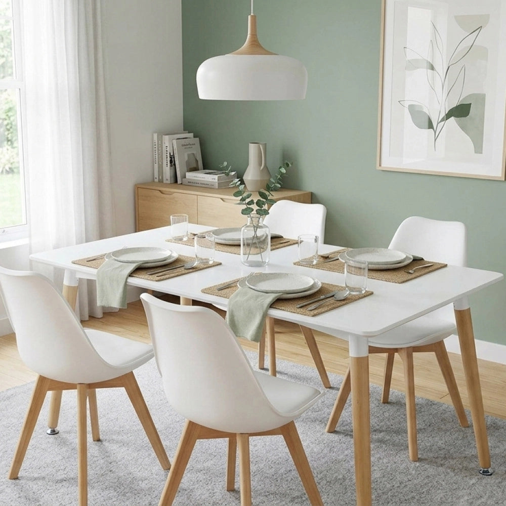 TAVOLO LIONE 140 X 80 BIANCO