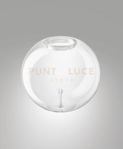 3805-51-372 DIFFUSORE IN VETRO TRASPARENTE D.25CM C/GOCCIA PER KIT LUCI 14W