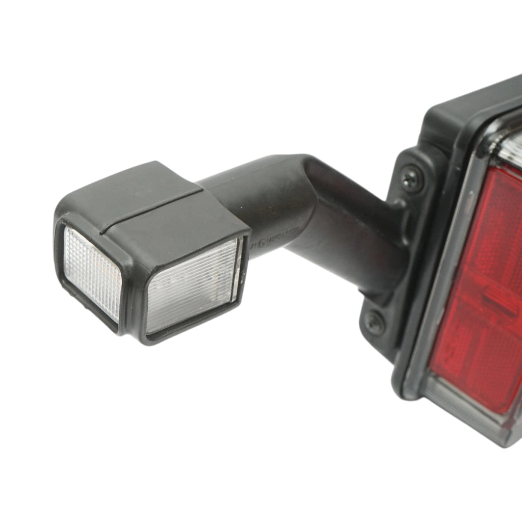 Luce freno posteriore sinistra rimorchio LED 24V, 7 pin ASS2.1 con luci di posizione, illuminazione targa 400x153x88mm