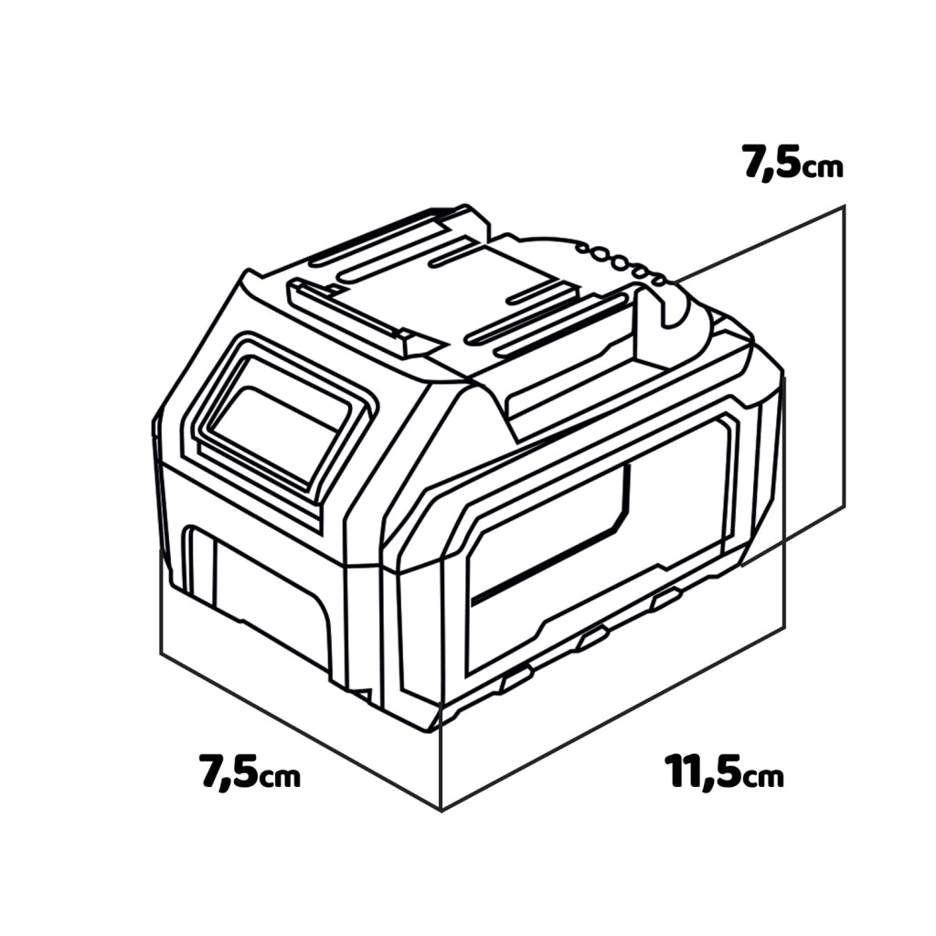 Unos 20 - Batteria 4Ah universale per utensili 20V Alfa Line