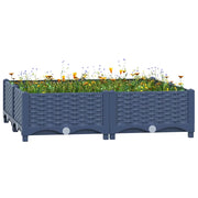 Fioriera Rialzata 80x80x23 cm in Polipropilene 310410