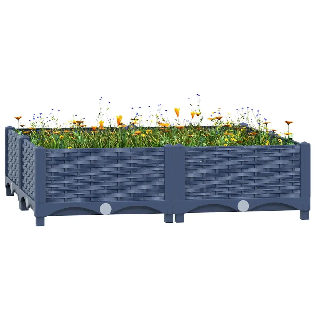 Fioriera Rialzata 80x80x23 cm in Polipropilene 310410