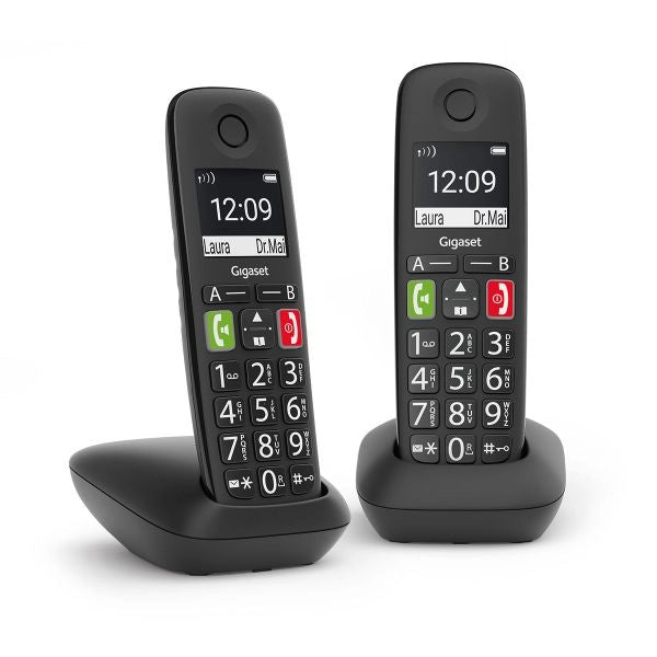 Gigaset wireless phone e290 duo black l36852-h2901-d201 - 4250366864167