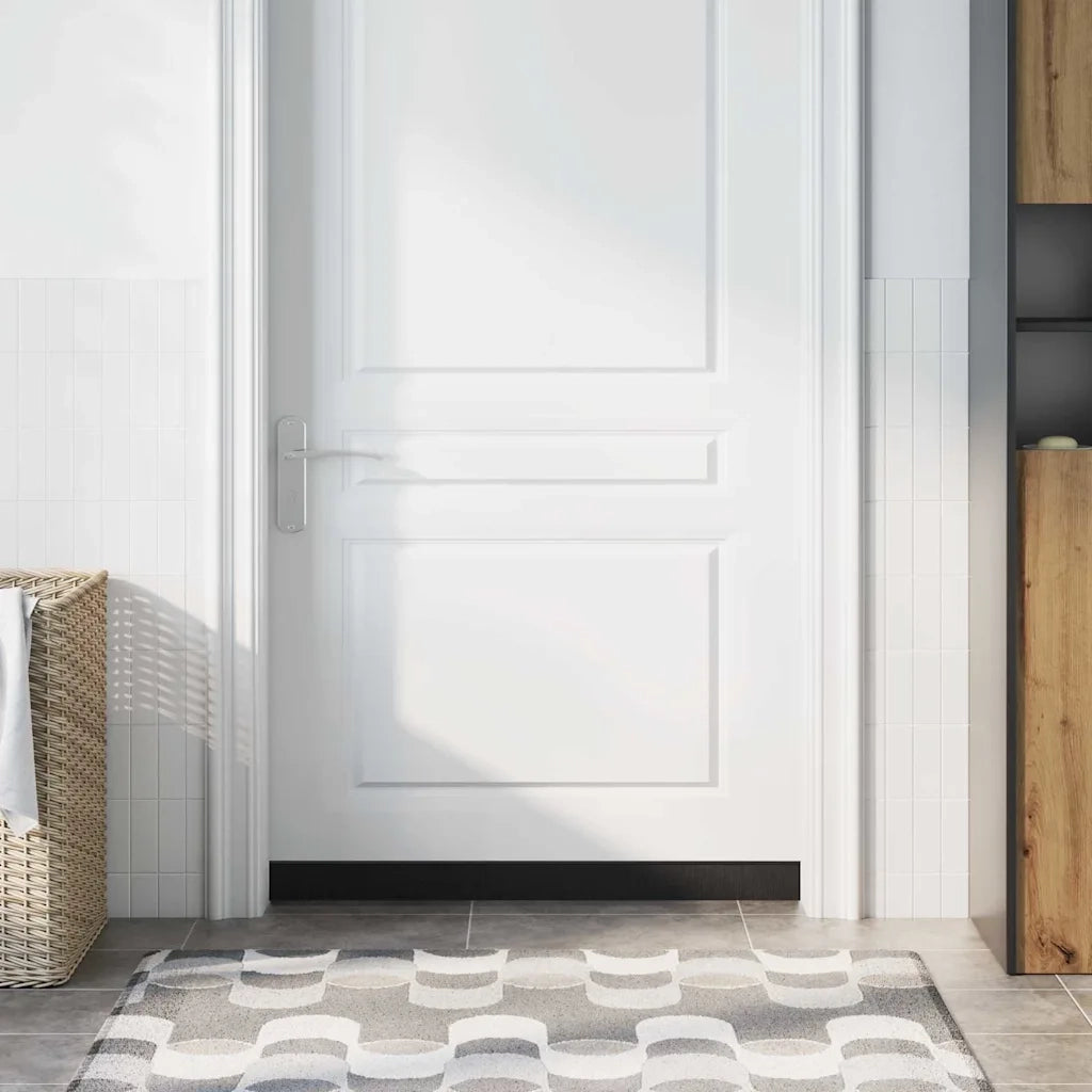 Spazzole per porte a vite 6 pz Nero 100 cm Lega di alluminio CFW7879350