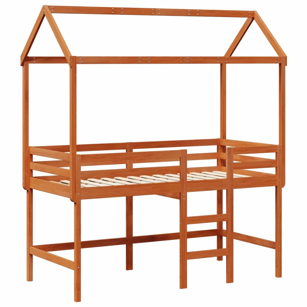 Struttura per letto soppalco Marrone Cera 90 x 190 cm 3422774