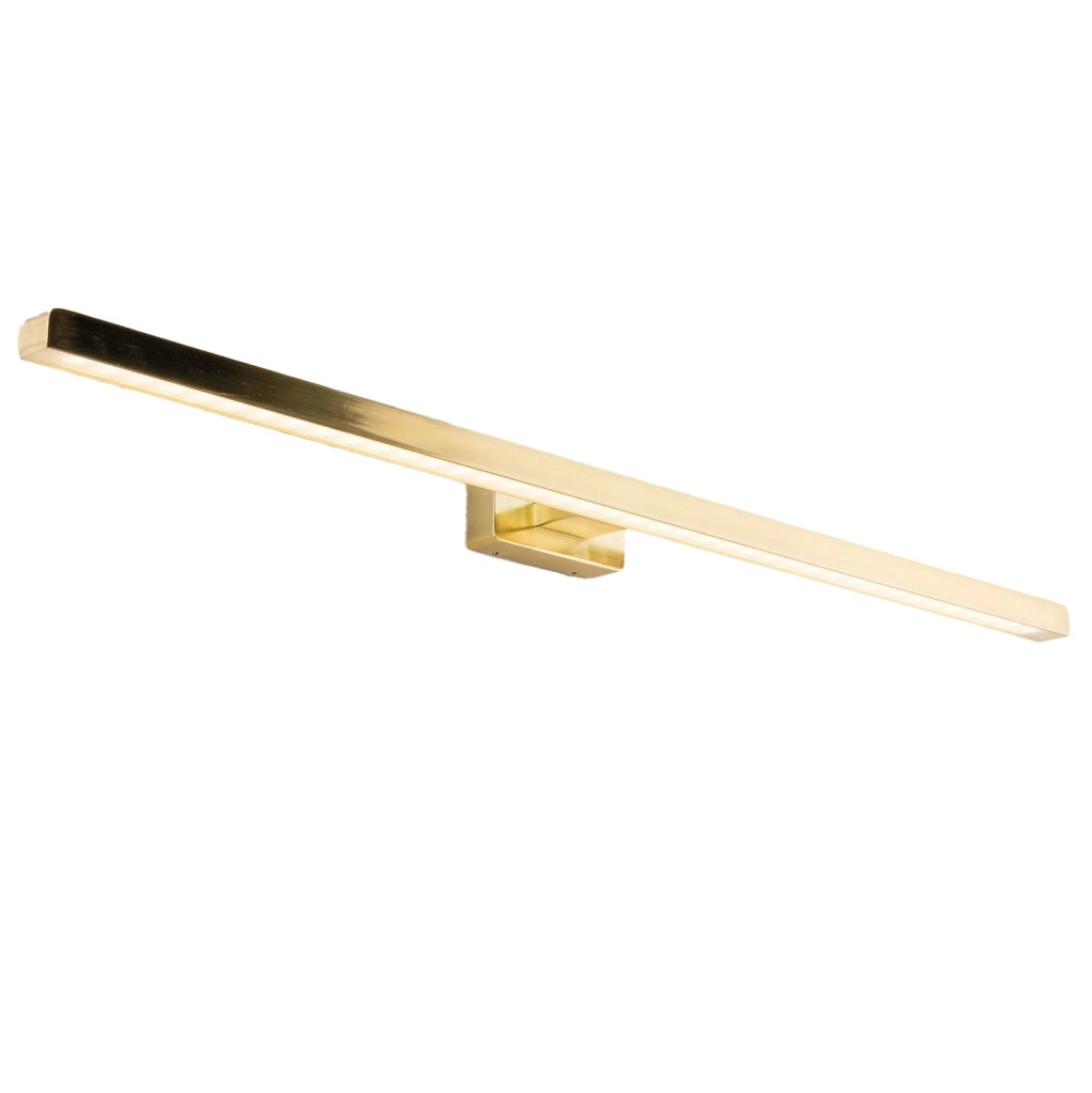 APPLIQUE LED LANCER ORO FISSAGGIO PARETE E SPECCHIO 13W 1000LM 4000K IP54 75x9x4CM