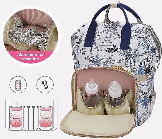 Borsa a strisce - grande capacità borsa da viaggio - tessuto Oxford borsa per bambini con tasca isolante - borse da viaggio per bambini per la strada, 3