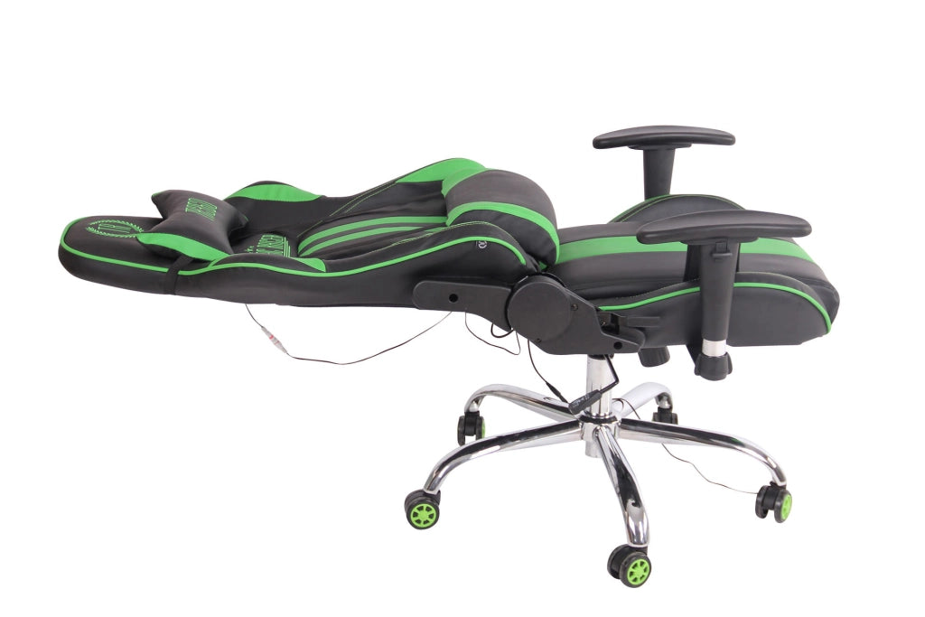 Sedia Ufficio Massaggiante Limit XM In Similpelle Nero/verde