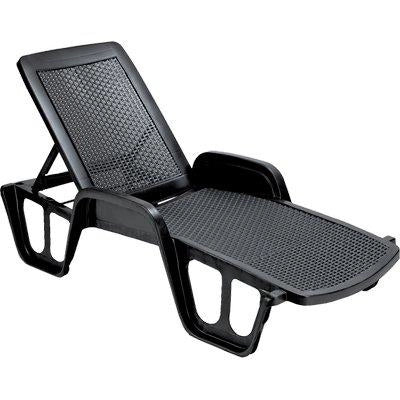 LETTINO POOL IMPILABILE PROGARDENPP ANTRACITE CM 71X192 H.CM 46